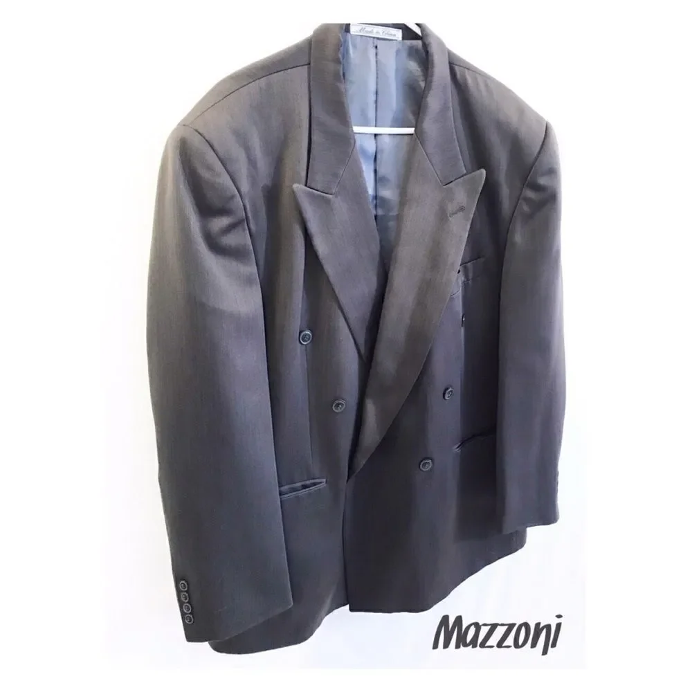 Mazzoni Gray Suit Coat